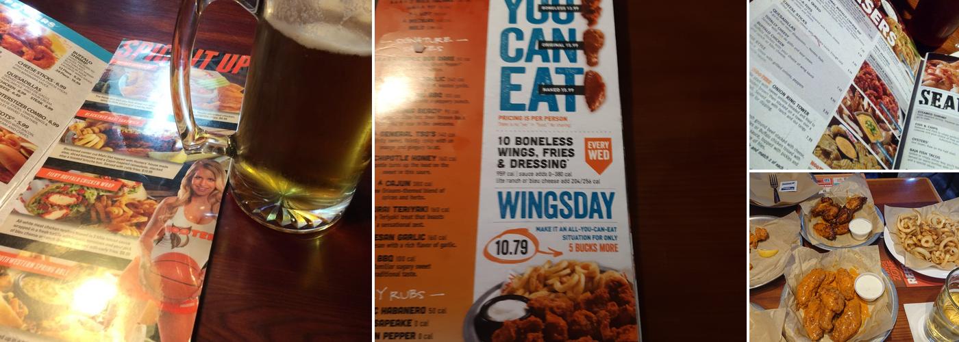Hooters Menu