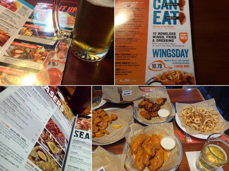 Hooters Menu