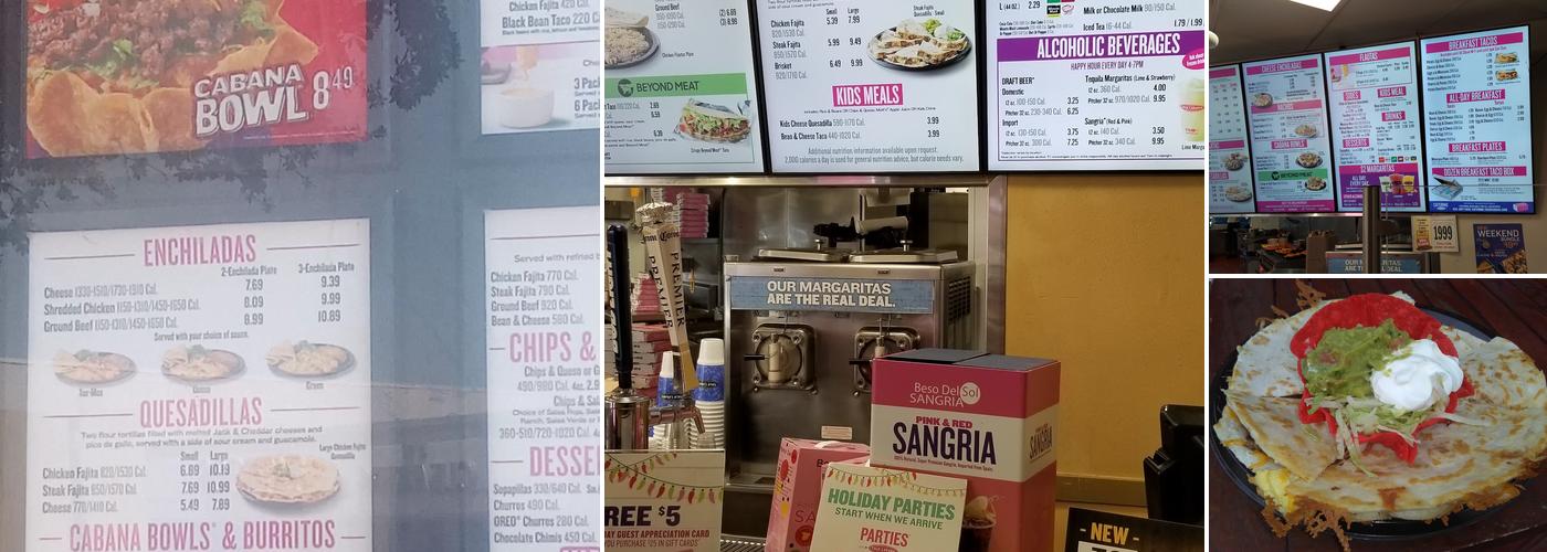 Taco Cabana Menu