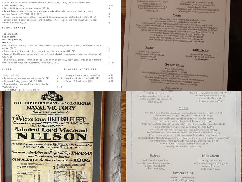 Napoleon Inn Menu