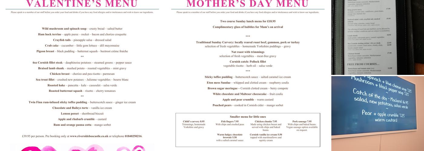 The Riverside (Guest accommodation & coastal restaurant) Menu