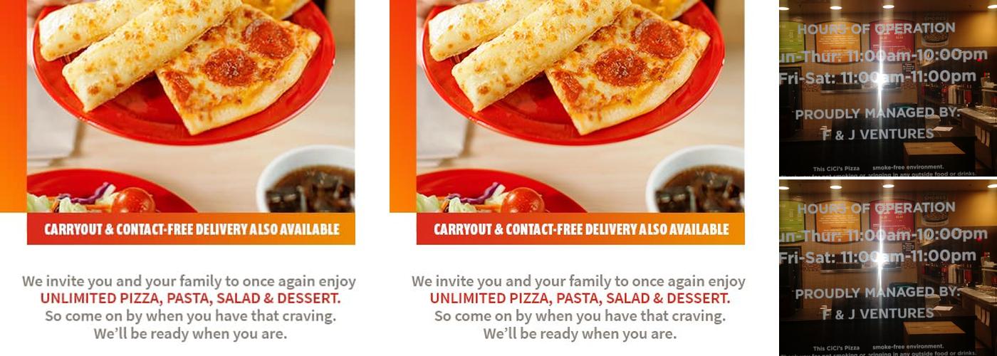 Cicis Pizza Menu