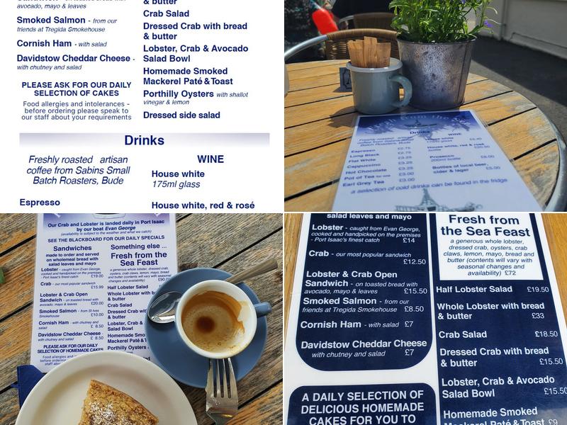 Fresh From The Sea Menu