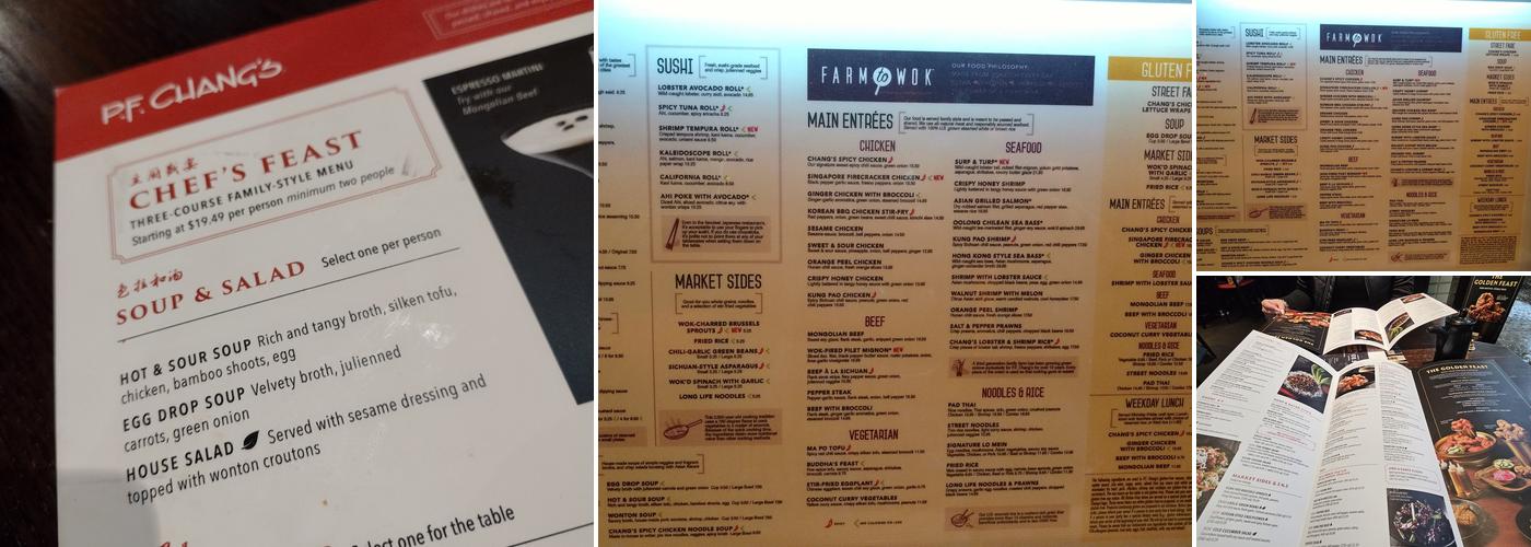 P.F. Chang's Menu