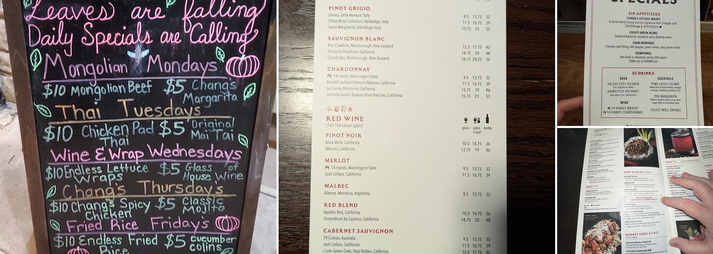 P.F. Chang's Menu