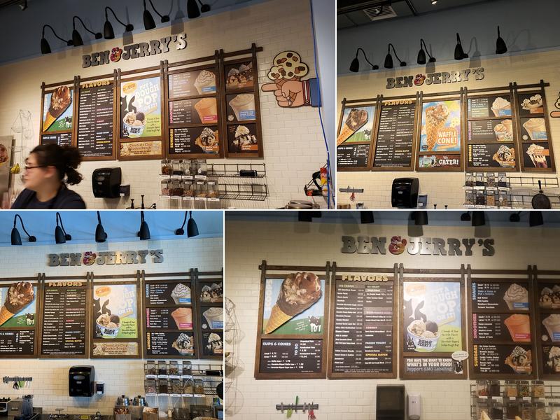 Ben & Jerry's Menu