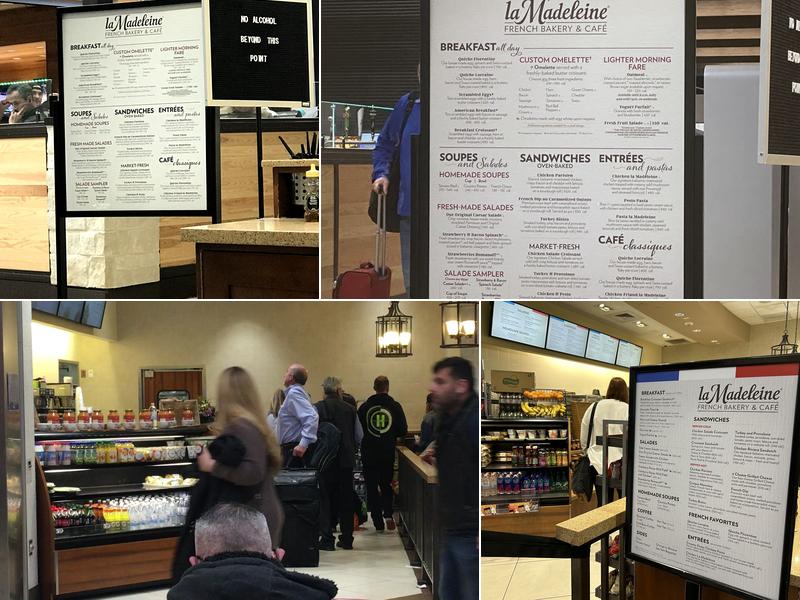 la Madeleine Menu