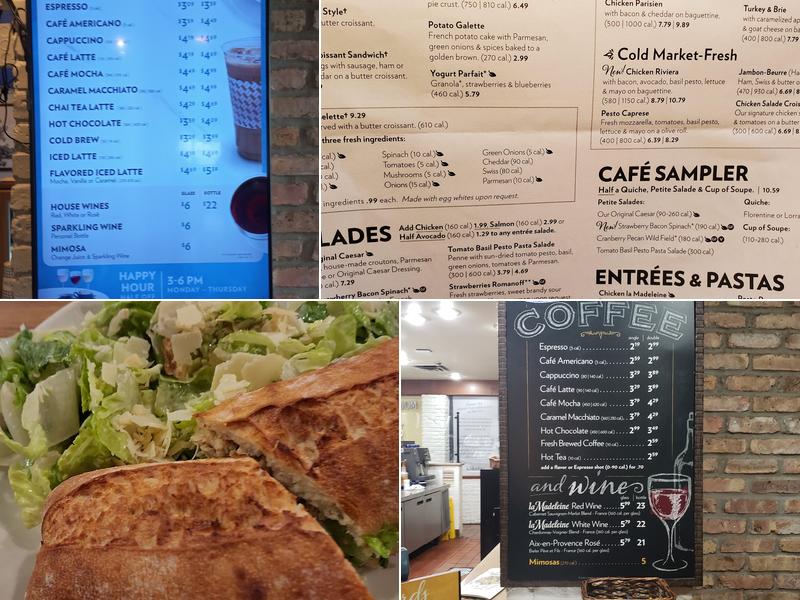 la Madeleine Menu