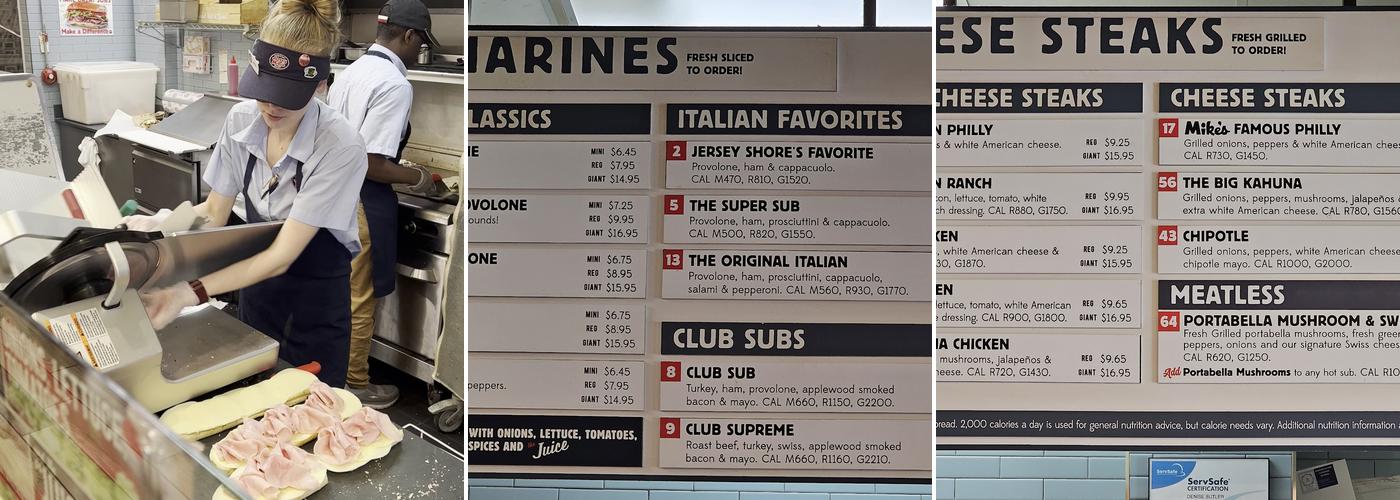 Jersey Mike's Subs Menu