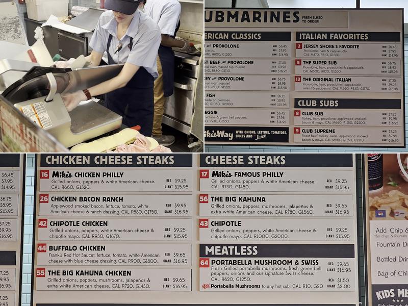 Jersey Mike's Subs Menu