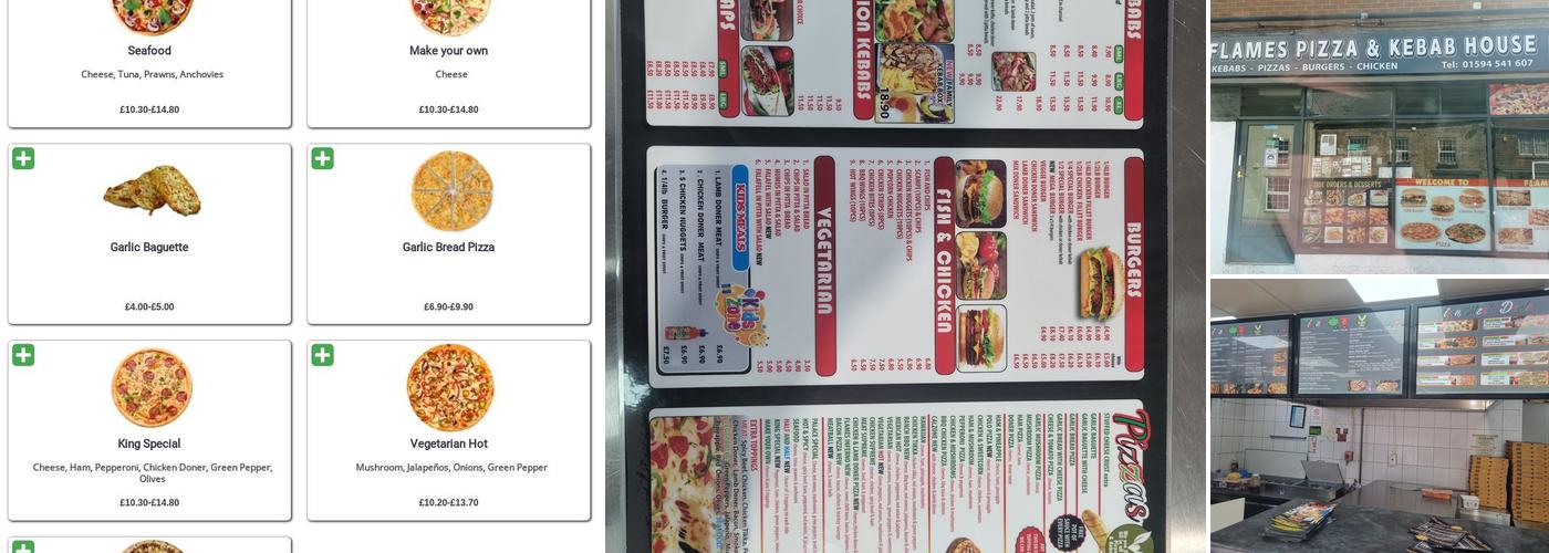 Flames Pizza & Kebab House Menu