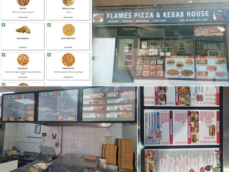 Flames Pizza & Kebab House Menu