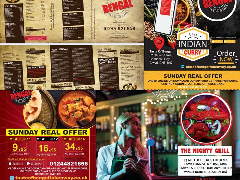 Taste of bengal takeaway Menu