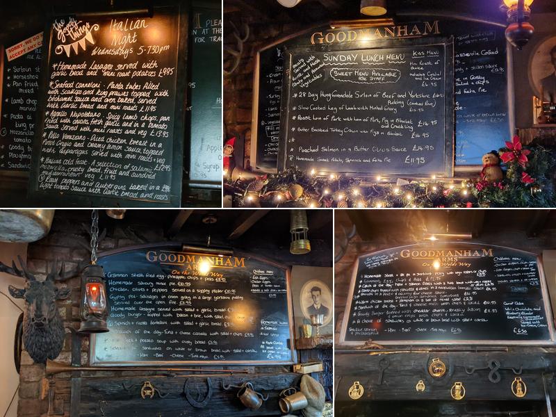 The Goodmanham Arms Menu