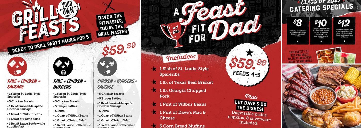 Famous Dave's Bar-B-Que Menu