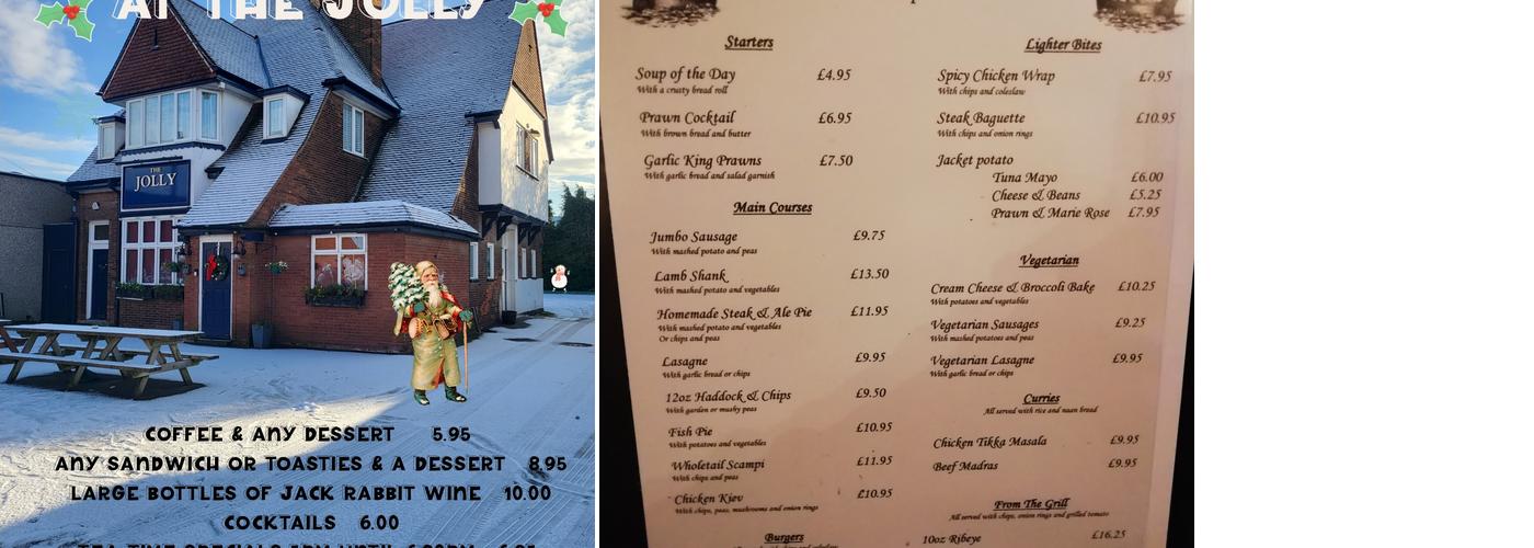 The Jolly Sailor Inn Menu