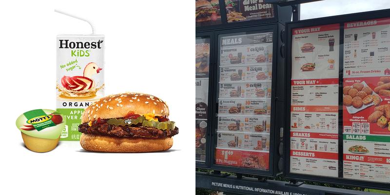 Burger King Menu