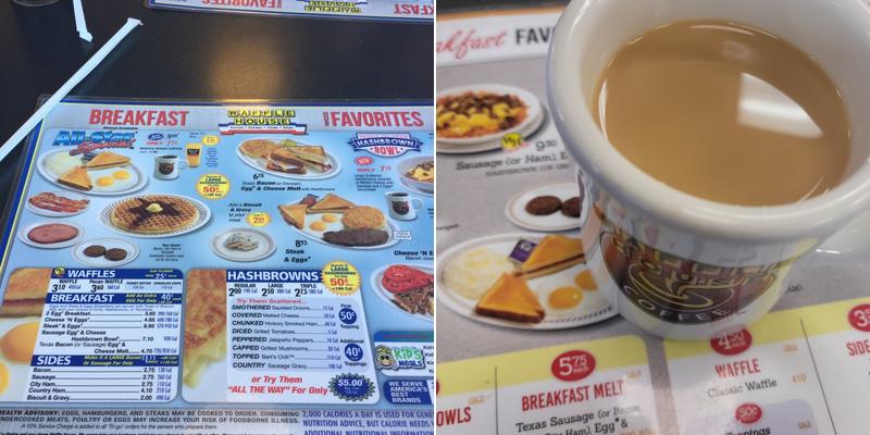 Waffle House Menu