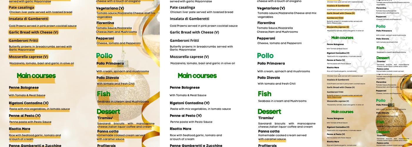 Taste of Tandoori Menu