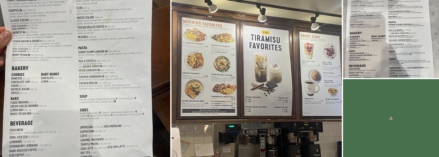 Corner Bakery Menu