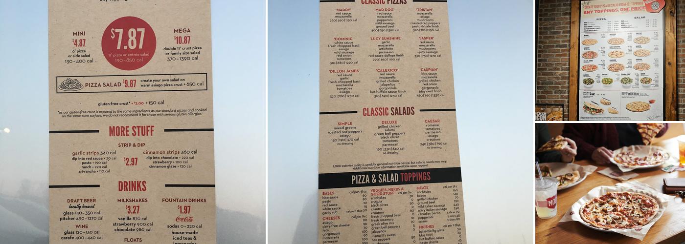 MOD Pizza Menu
