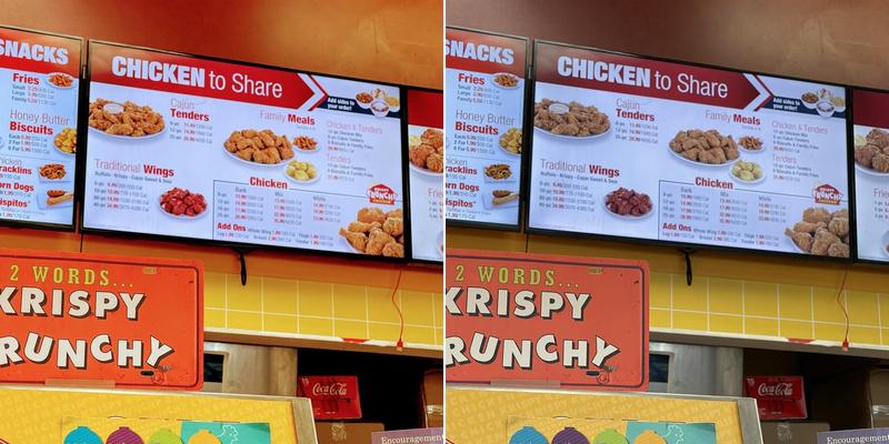Krispy Krunchy Chicken Menu