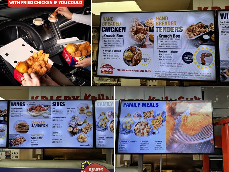 Krispy Krunchy Chicken Menu