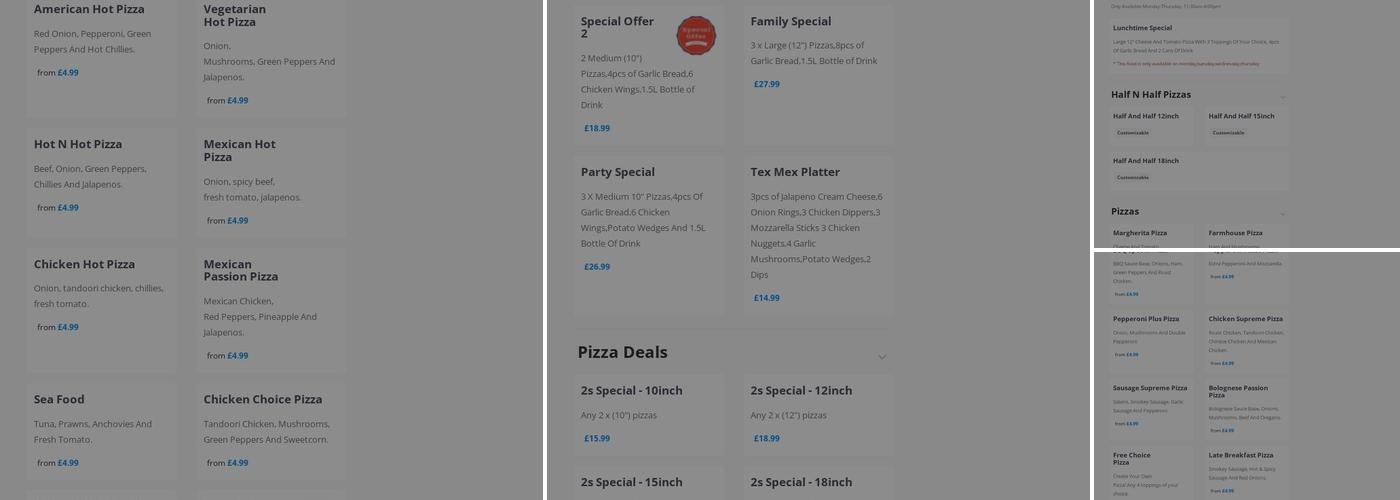 Pizza King (Aldershot) Menu