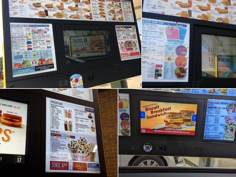Sonic Drive-In Menu