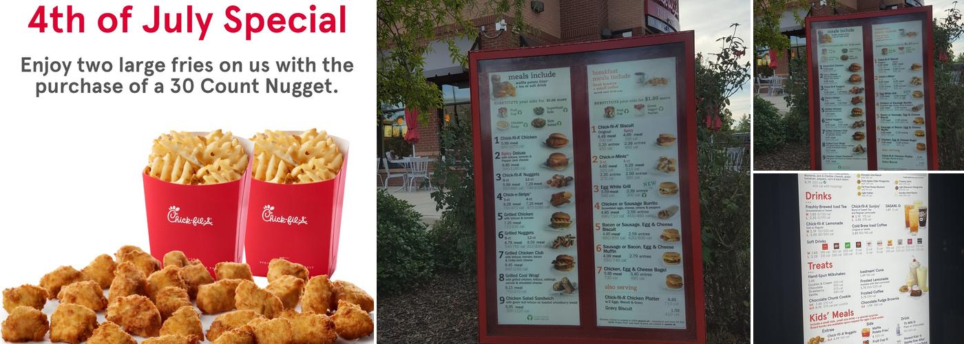Chick-fil-A Menu