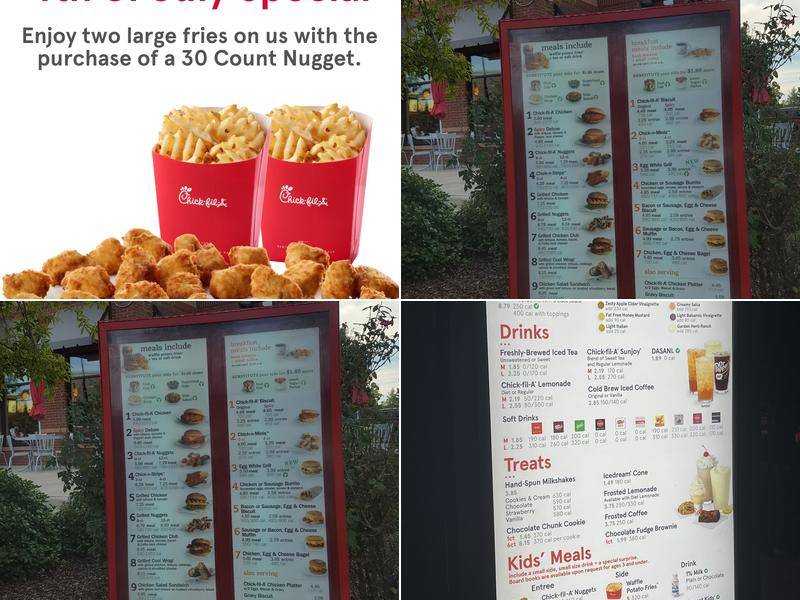 Chick-fil-A Menu