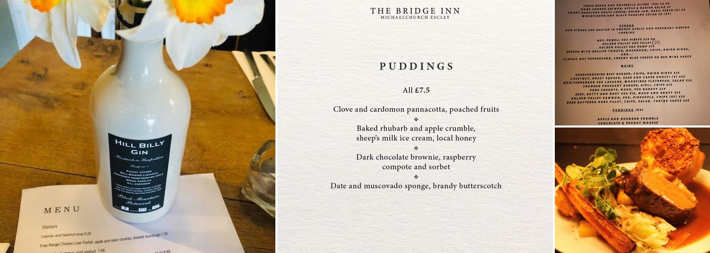 The Bridge Inn Menu