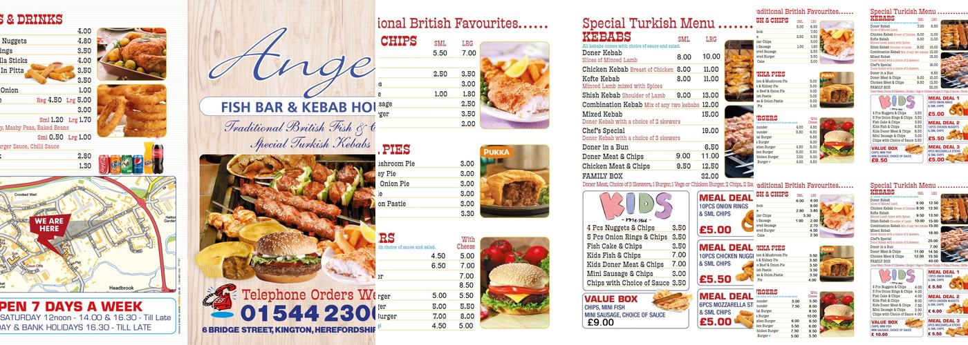 Angel Fish Bar Menu