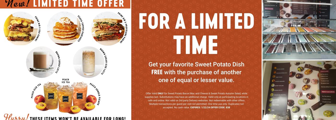 Corner Bakery Menu