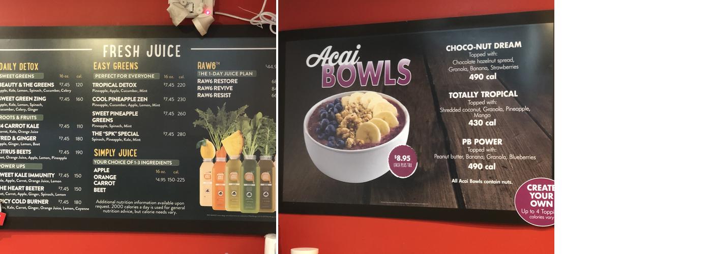 Red Mango Menu