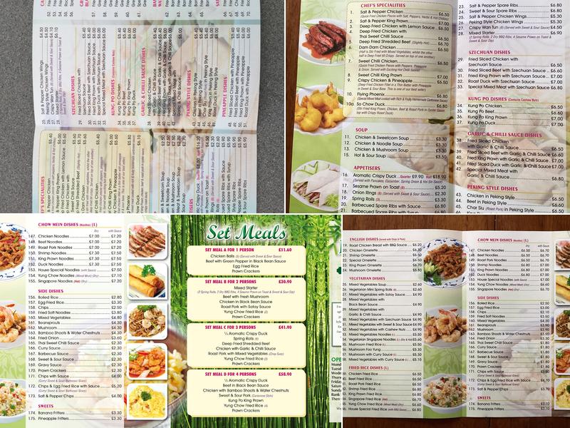 Bamboo Garden Menu