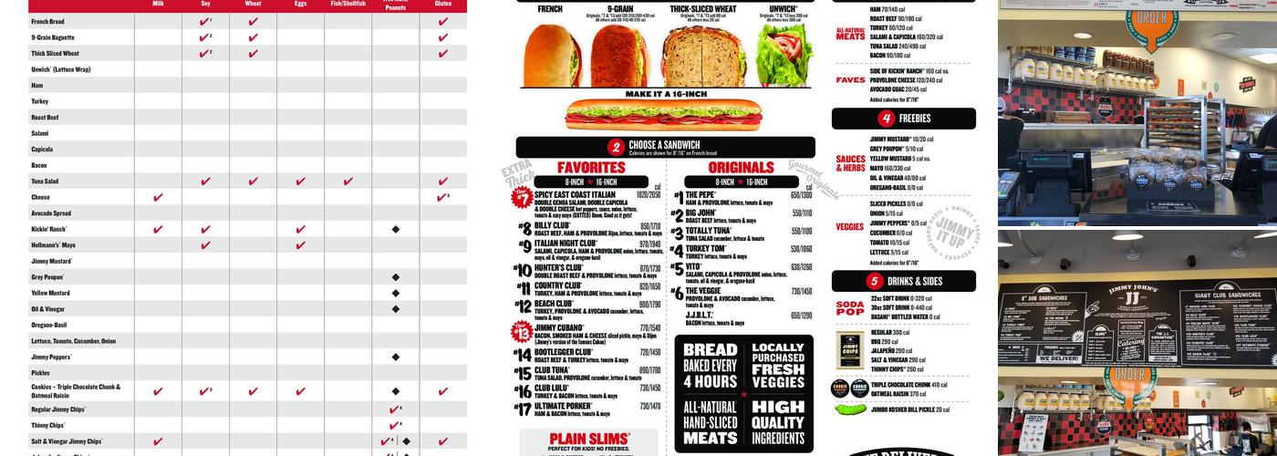 Jimmy John's Menu