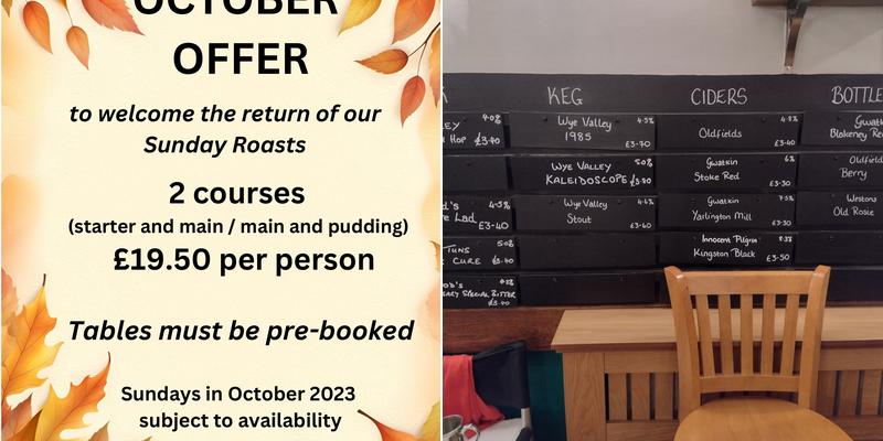 The Monkland Arms Menu