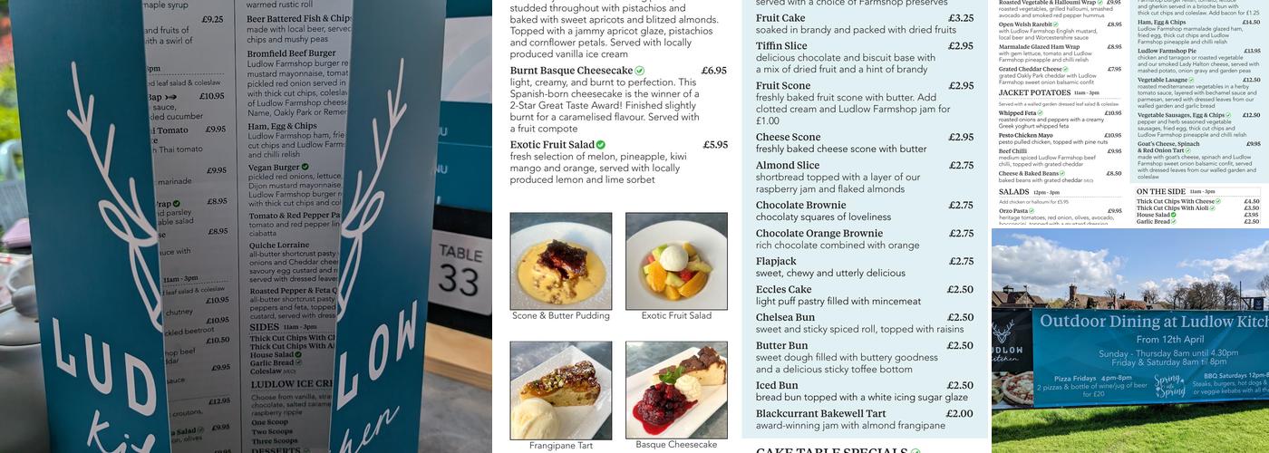 Ludlow Kitchen Menu