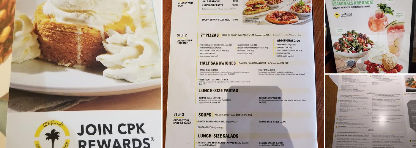 California Pizza Kitchen at St. Louis Menu