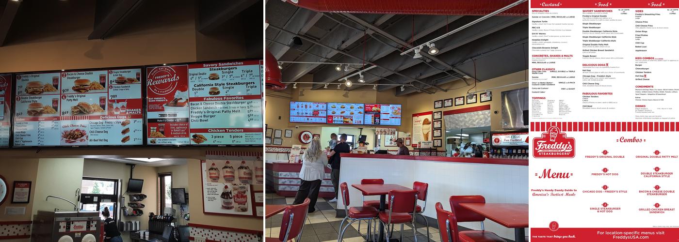 Freddy's Frozen Custard & Steakburgers Menu