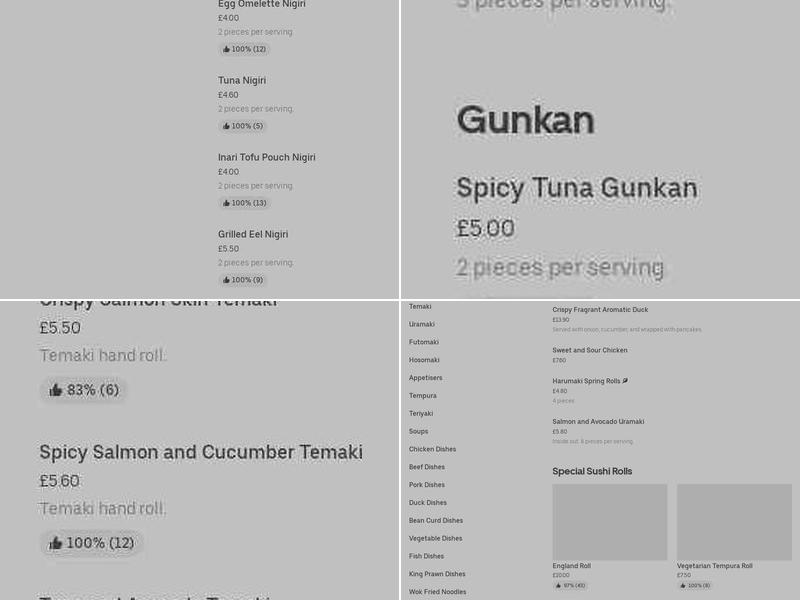 Koi Japanese & Chinese restaurant Menu