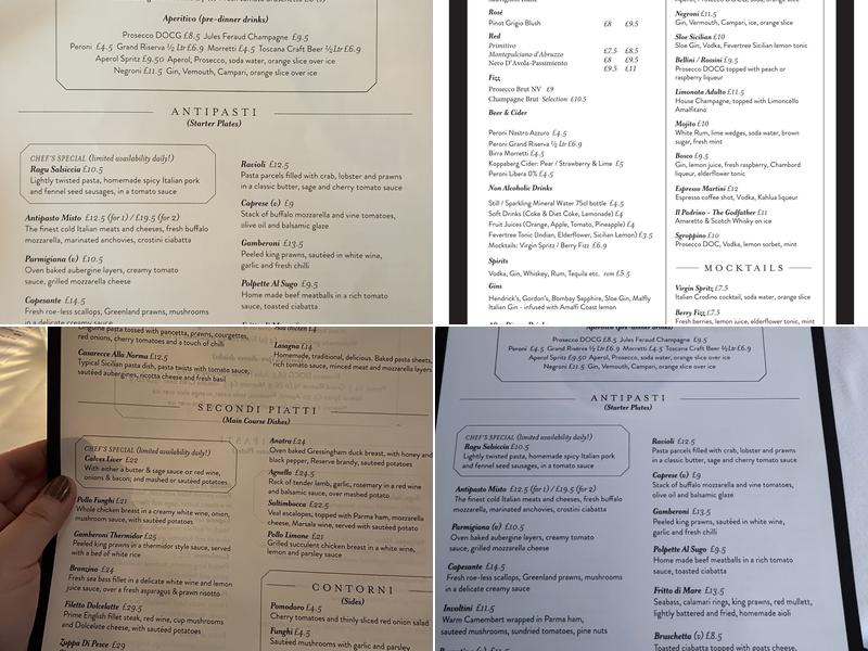 L'Olivo Menu
