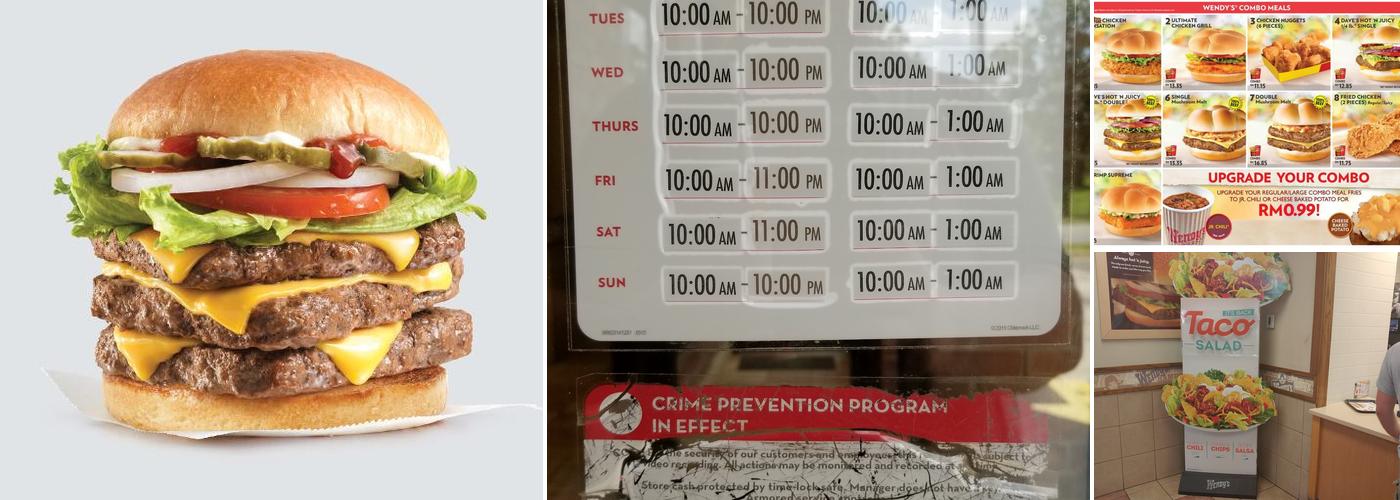 Wendy's Menu
