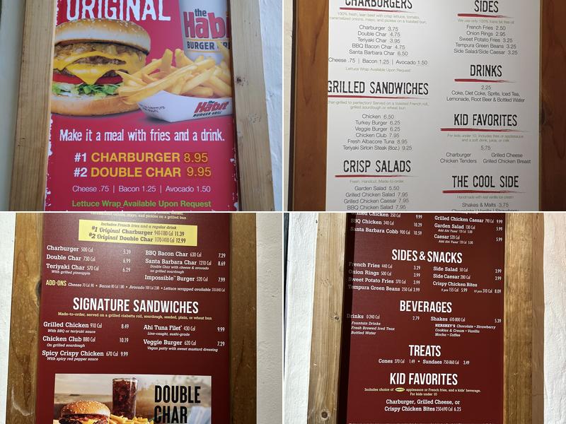 Habit Burger & Grill Menu