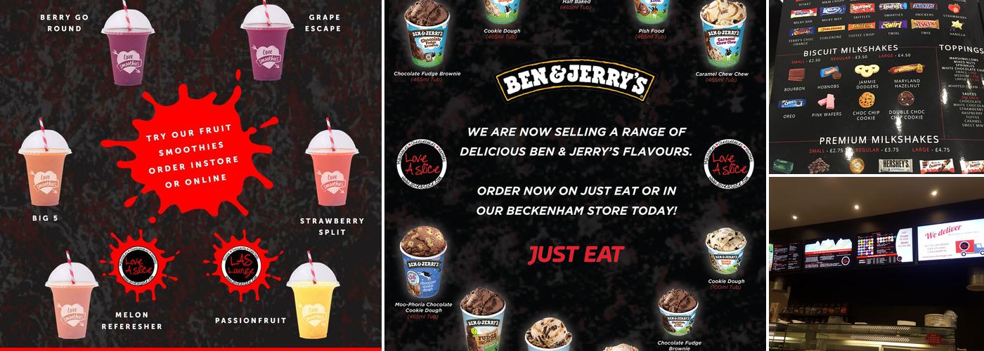 Love A Slice Beckenham Menu