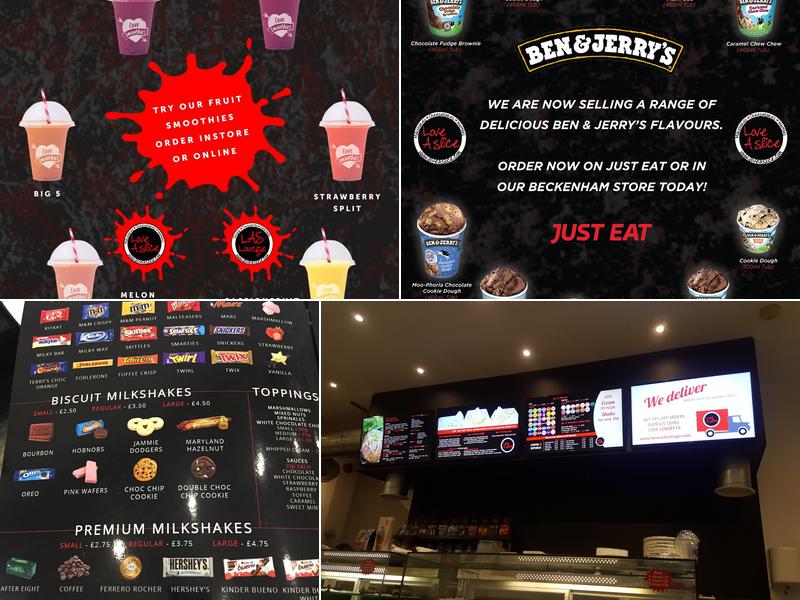 Love A Slice Beckenham Menu