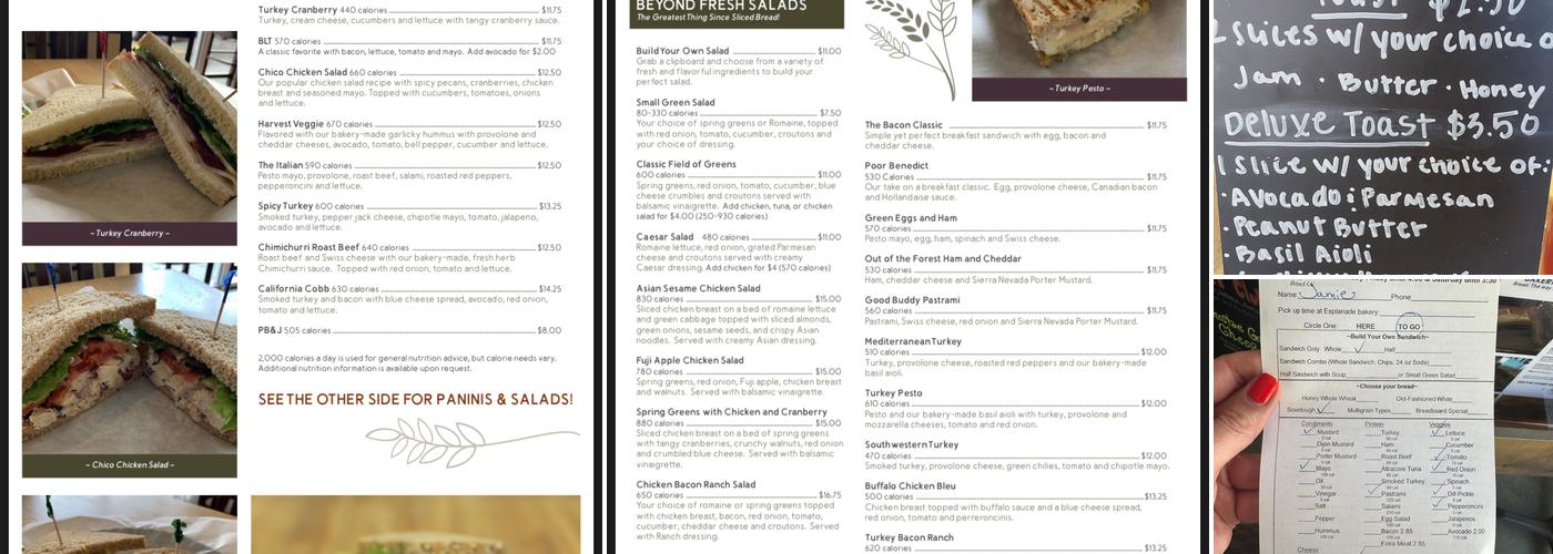 Great Harvest Bread Co Menu