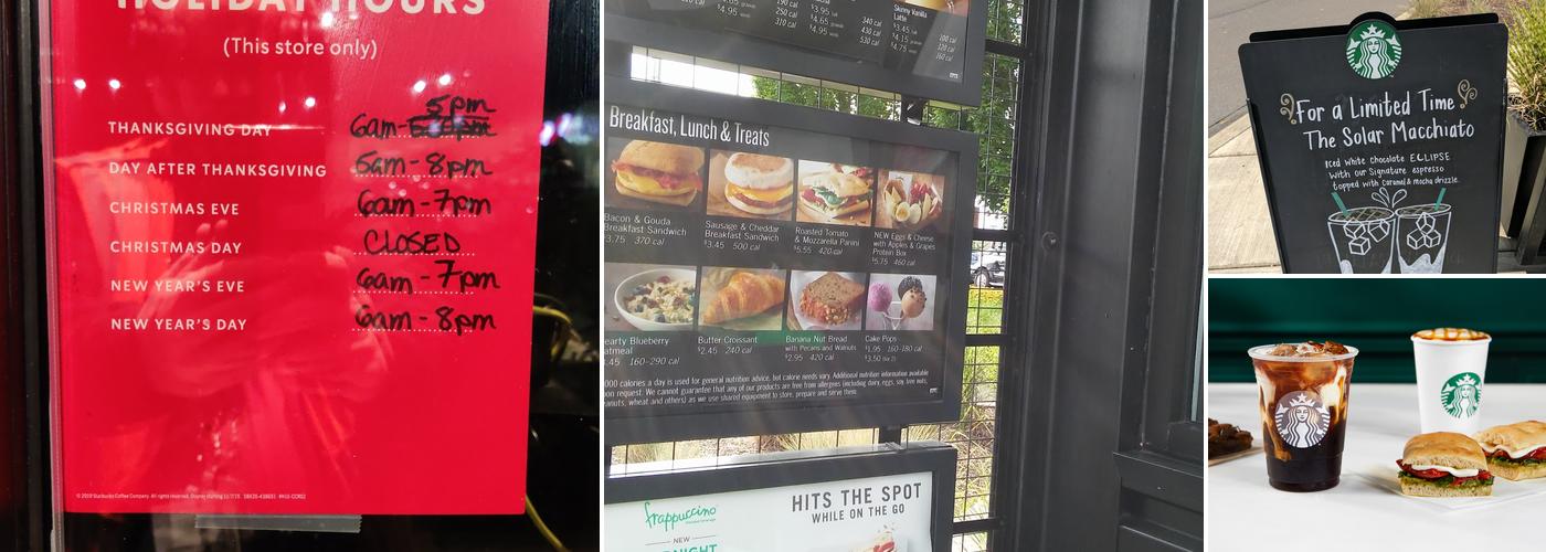 Starbucks Menu