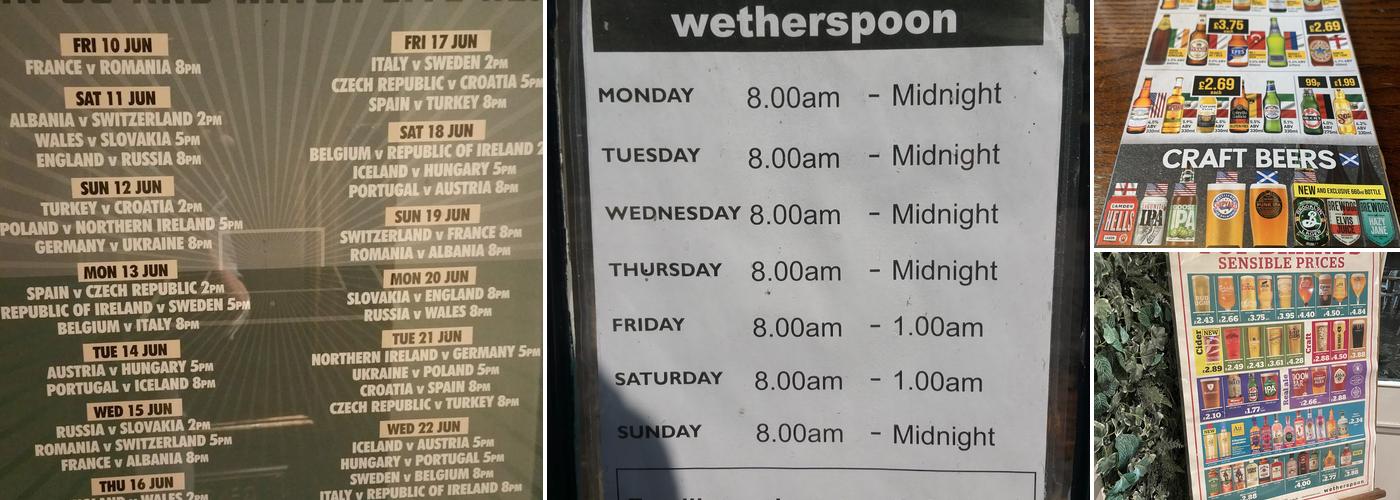 The Bear - JD Wetherspoon Menu